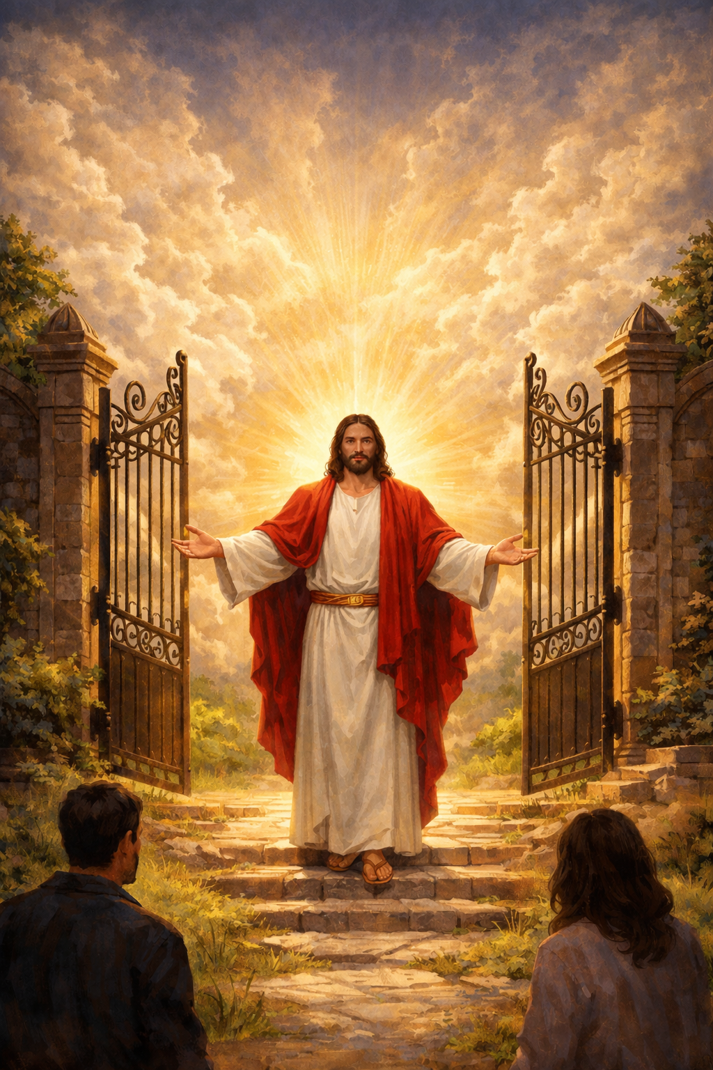 An illustration of Jesus as the gateway to the Father